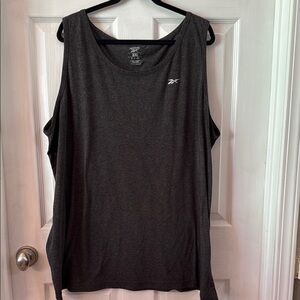 Reebok Black Sleeveless Muscle Tee Relaxed Fit